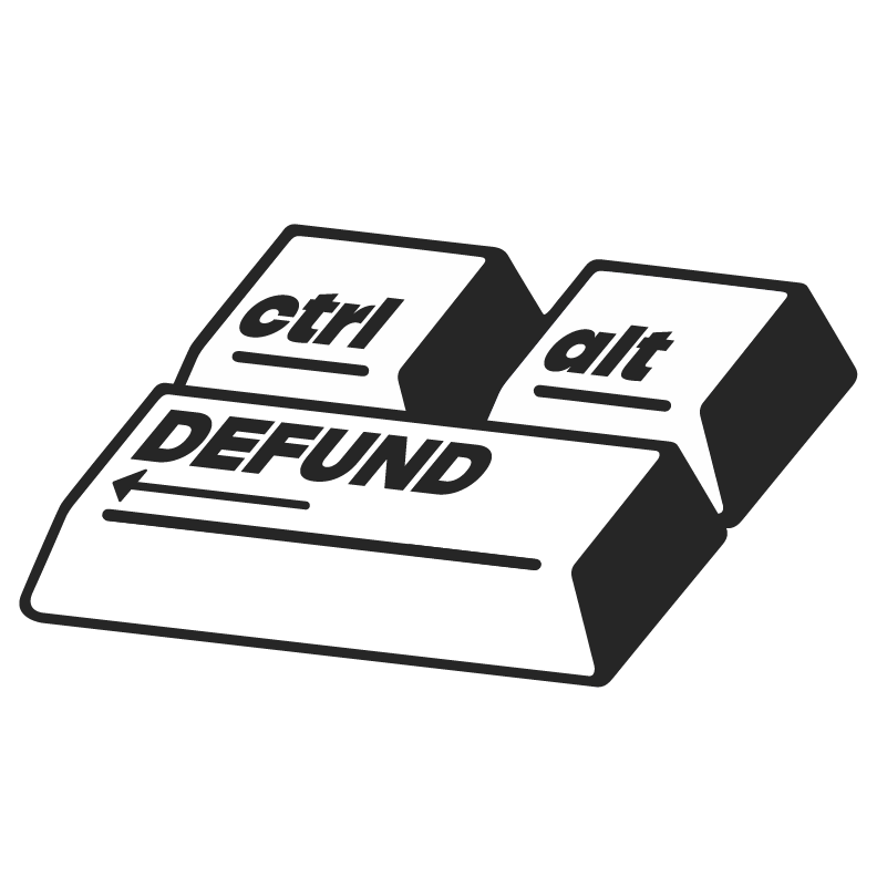 Ctrl+Alt+Defund Logo